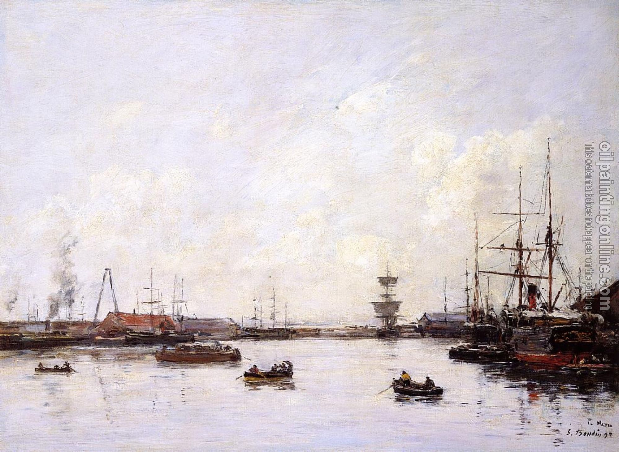 Boudin, Eugene - Le Havre, Basin de L'Eure